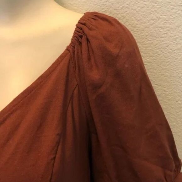 Express Linen Blend Off The Shoulder Top Size S - Picture 5 of 8